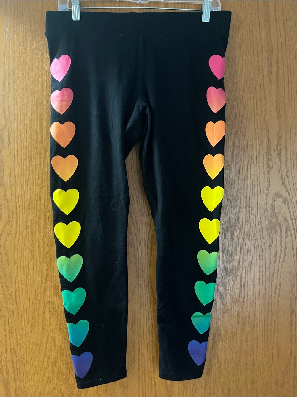 Torrid Rainbow Hearts Leggings Size 1 (1X 14-16)
